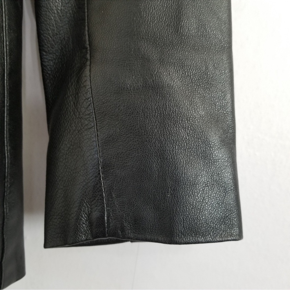 Vera Pelle Black Leather Jacket - Picture 4 of 7